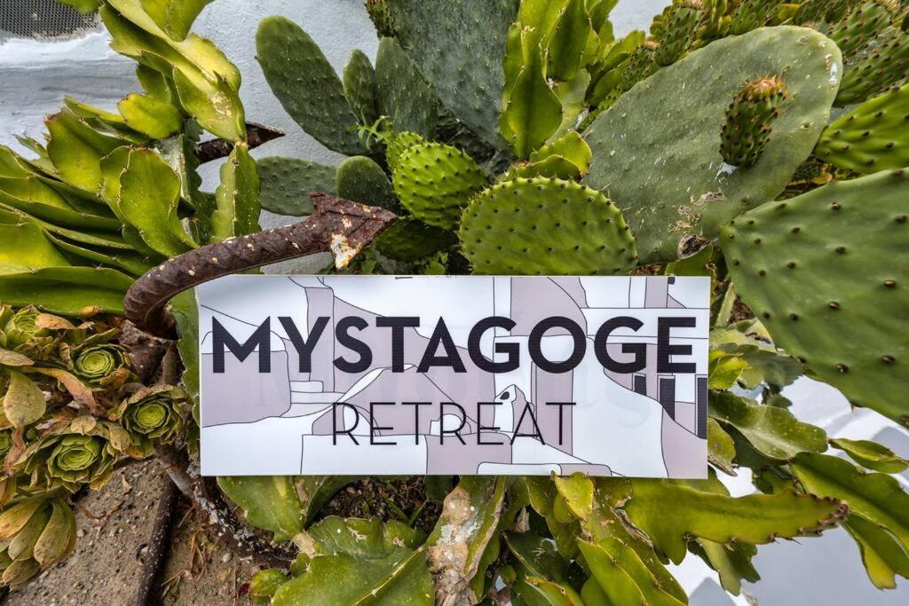 Mystagoge Retreat With Subterranean Pool/Jacuzzi Villa Vóthon Exteriör bild